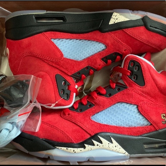 air jordan 5 trophy room red
